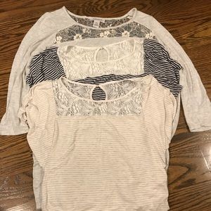 Motherhood maternity 3 shirt bundle!